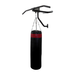 Wall Chin Up & Pull Up Bar with Punching Bag and Speedball Station Combo