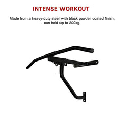 Wall Chin Up & Pull Up Bar with Punching Bag and Speedball Station Combo