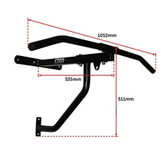 Wall Chin Up & Pull Up Bar with Punching Bag and Speedball Station Combo