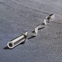 120cm Chrome Olympic EZ Curl Bar – Weightlifting Barbell for Home Gym & Bodybuilding