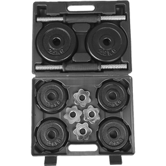 20kg Black Dumbbell Set with Carrying Case