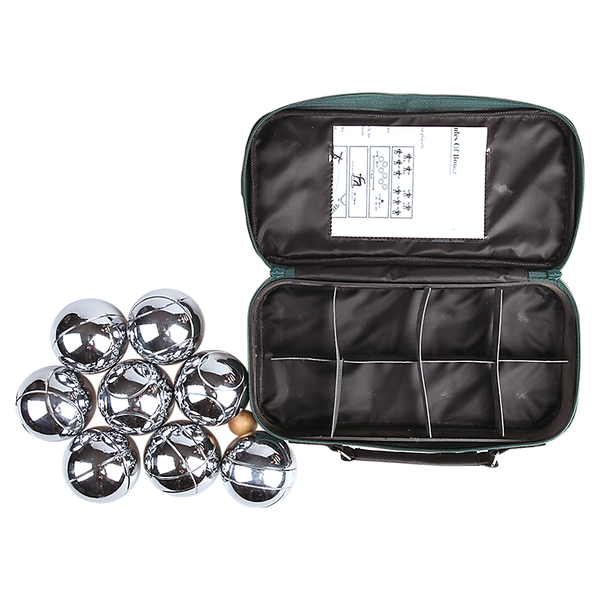 Deluxe Boules Bocce 8 Alloy Ball Set