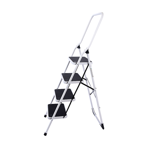 Foldable Non Slip 4 Step Steel Ladder