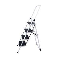 Foldable Non Slip 4 Step Steel Ladder