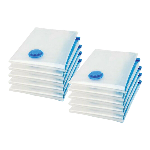 10X Jumbo Vacuum Storage Bags – Space Saver Seal Bags for Clothes, Bedding, Blankets & Travel Organisation