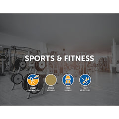 2x Adjustable Nylon Cable Handles – Home Gym Attachment for Strength Training