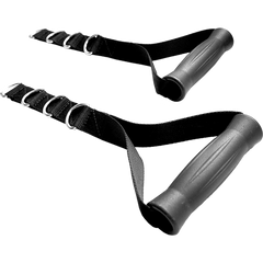 2x Adjustable Nylon Cable Handles – Home Gym Attachment for Strength Training