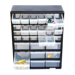 Storage Cabinet Drawers 39 Plastic Tool Box Containers Organiser Cupboard