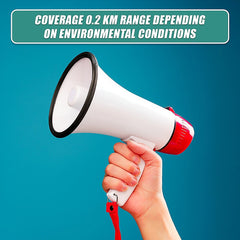 Audio Megaphone 25Watt Bull Horn with Siren