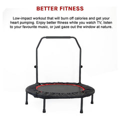 Mini Rebounder Trampoline with Adjustable Handle – Fitness Bounce Trainer