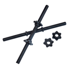 45cm - 1 Pair Dumbbell Bar 25mm Diameter - PVC Coated Dumbell Handle