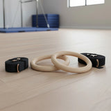 235mm Wooden Gymnastic Rings – Olympic Gym Strength Training & Fitness