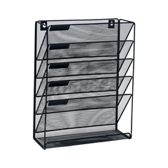 Wall Mount 6 Pocket Hanging File Sorter Organizer Folder Holder Rack Storage