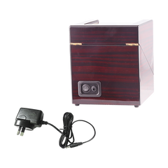 Automatic Dual Watch Winder Wood Display Box Case Motor Rotation Storage