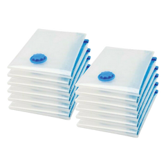 Vacuum Bags Clothes Sealed Clothing Bag Travel Compact Storage Space Saver x12