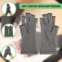 Arthritis Gloves Compression Joint Finger Hand Wrist Support Brace - Medium
