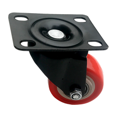 8 x 2" Polyurethane Castor Wheels - Swivel and 4 with brake