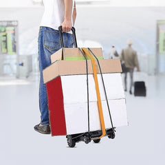 Portable Cart Folding Dolly Push Truck Hand Collapsible Trolley Luggage 70Kg