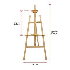 Pine Wood Easel Artist Art Display Painting Shop Tripod Stand Wedding