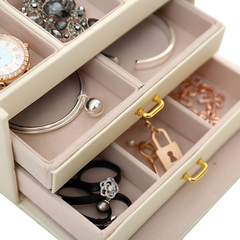 Jewellery Storage Box Girls Rings Necklaces Display Organiser Storage Case