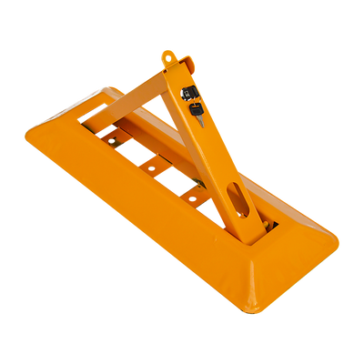 60cm Iron Fold Down Vehicle Security Parking Lock Bollard Barrier For Reserved Car Parking Protection