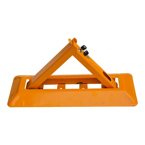 60cm Iron Fold Down Vehicle Security Parking Lock Bollard Barrier For Reserved Car Parking Protection