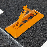 60cm Iron Fold Down Vehicle Security Parking Lock Bollard Barrier For Reserved Car Parking Protection