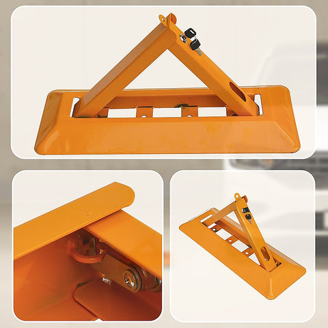 60cm Iron Fold Down Vehicle Security Parking Lock Bollard Barrier For Reserved Car Parking Protection