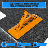 60cm Iron Fold Down Vehicle Security Parking Lock Bollard Barrier For Reserved Car Parking Protection