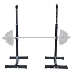 Pair of Adjustable Squat Rack Sturdy Steel Barbell Bench Press Stands GYM/HOME