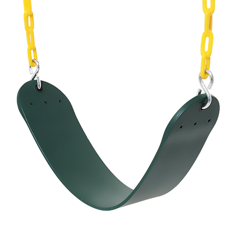 2 Pack Heavy Duty Playground Swing Seats with 66 Inch Plastic Coated Chains for Outdoor Backyard Play