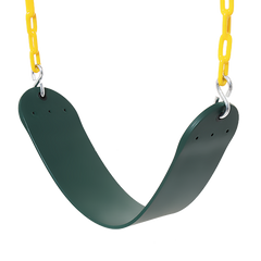 2 Pack Swings Seats Heavy Duty 66" Chain Plastic Coated Playground Swing