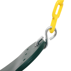 2 Pack Swings Seats Heavy Duty 66" Chain Plastic Coated Playground Swing