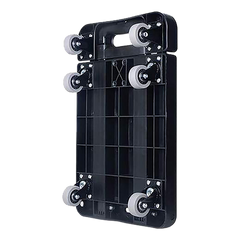 Foldable Hand Flatbed Trolley Cart 6 x 360 Degree Rotating Wheels with Maximum Load 200Kg