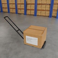 Foldable Hand Flatbed Trolley Cart 6 x 360 Degree Rotating Wheels with Maximum Load 200Kg