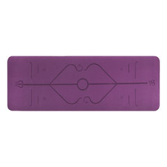 8mm TPE Yoga Mat Exercise Fitness Gym Pilates Non Slip Dual Layer