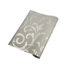 Wallpaper Silver Flower Pattern Non-woven Wall Paper Roll
