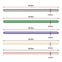 Resistance Band Loop Set of 5 Heavy Duty Gym Yoga Workout