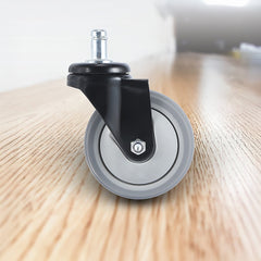 5x Office Chair Caster Wheels Set Heavy Duty & Safe for All Floors w/Universal Fit