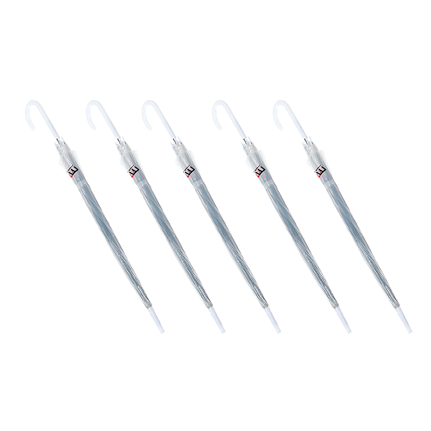 5x Clear Transparent Rain Walking Umbrella Parasol PVC Dome Wedding Party Favour