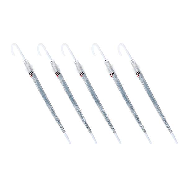 5x Clear Transparent Rain Walking Umbrella Parasol PVC Dome Wedding Party Favour