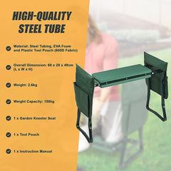 Garden Seat Folding Kneeler Bench Kneeling Soft Eva Pad