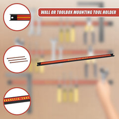 3 x 61cm Magnetic Wall Mounted Tool Holder Storage Organiser Garage Workshop