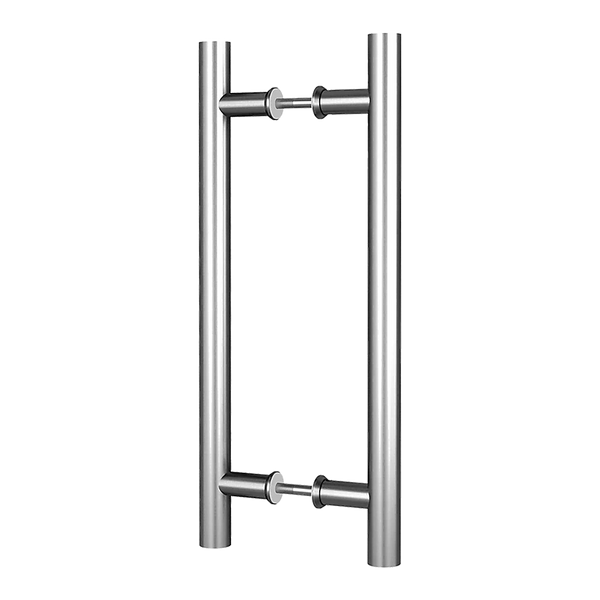 Round 300mm Push Pull Stainless Steel Door Handle Entrance Entry Shower Glass