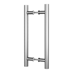 Round 300mm Push Pull Stainless Steel Door Handle Entrance Entry Shower Glass