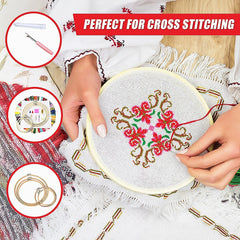 Embroidery Starter Kit Cross Stitch Kit DIY Hand Craft Stitch 50 Colour Kit