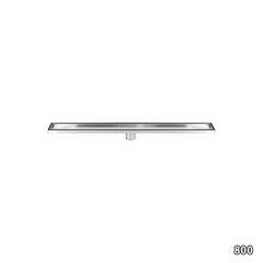 800mm Tile Insert Shower Bathroom Stainless Steel Grate Drain w/Centre outlet Floor Waste