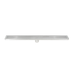 800mm Bathroom Shower Stainless Steel Grate Drain w/Centre outlet Floor Waste