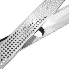 800mm Bathroom Shower Stainless Steel Grate Drain w/Centre outlet Floor Waste