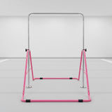 Kids Gymnastics Bars Training Horizontal Bar Monkey Kip Bar Pink